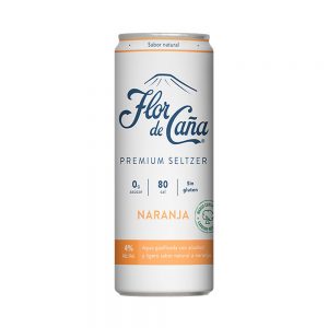 Flor de Caña Hard Seltzer Naranja 355ml